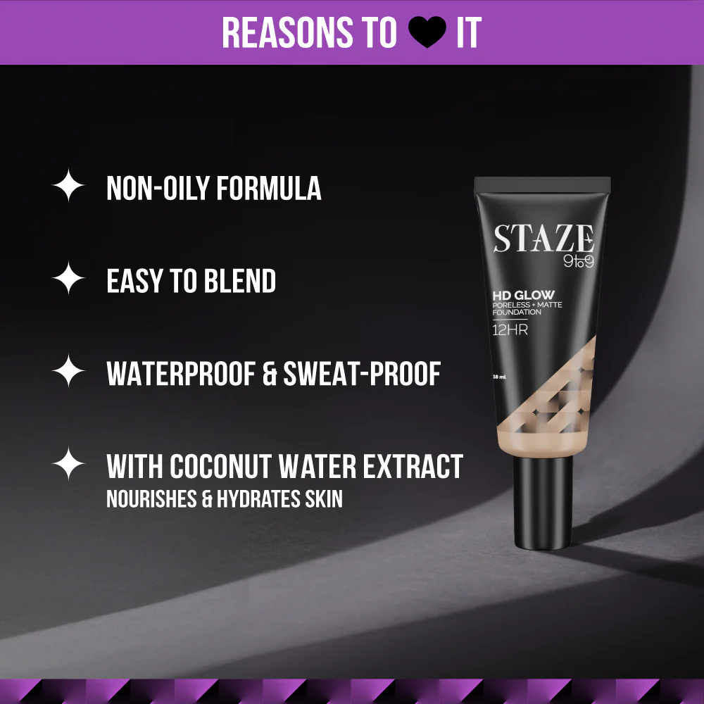 HD Glow Foundation - 325W Almond - Image 3